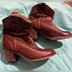 Brown Leather Ankle Boots